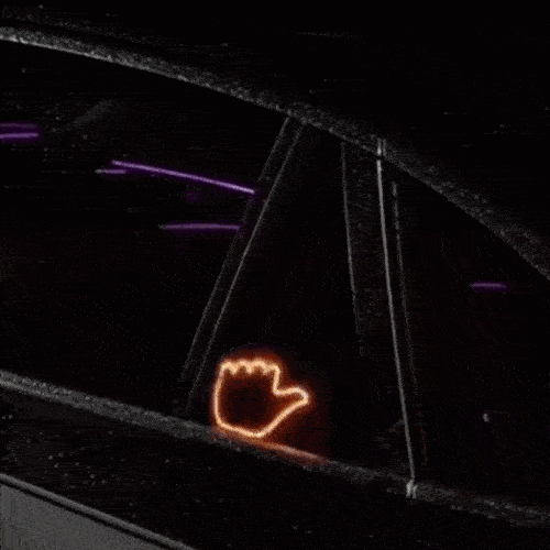 Mânuța LED pentru mașină